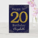 Search for 20th birthday cards Glitter