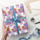 Search for 70th birthday wrapping paper Watercolor