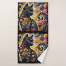 Search for black cat bath towels Whimsical