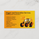 Search for backhoe business cards Excavator
