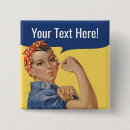 Search for rosie the riveter buttons Text