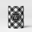 Search for black and white checkered candles Modern
