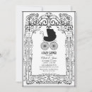 Search for black and white baby shower invitations Elegant