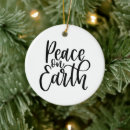 Search for peace on earth ornaments Scripture