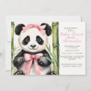 Search for panda bear baby shower invitations girl