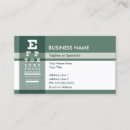 Search for eye doctor business cards Optometrist