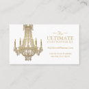 Search for chandelier business cards Elegant