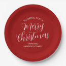 Search for christmas dinnerware plates Red