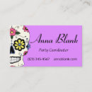 Search for sugar skull business cards Purple