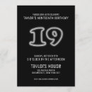 Search for 19th birthday invitations Gold