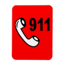 Search for emergency numbers magnets 911