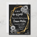 Search for til death do us part bridal shower invitations Black and white