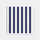 Search for navy blue and white stripes napkins Party