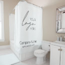 Search for business logo shower curtains Marketing