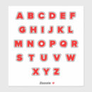 Search for letter z stickers A to z