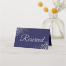 Search for silver place cards Navy blue