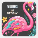 Search for pool party birthday stickers Tropical