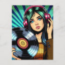 Search for vinyl record postcards Retro