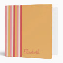 Search for orange binders Striped