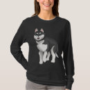 Search for siberian husky tshirts Black
