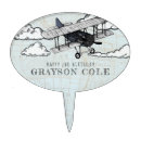 Search for airplane cake toppers Birthday