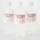 Search for rose gold water bottle labels Elegant
