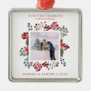 Search for first married ornaments Red