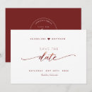 Search for burgundy wedding save the dates Elegant