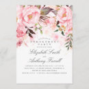 Search for pink engagement party invitations Floral