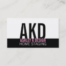 Search for home stager business cards Modern