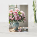 Search for peony birthday cards Vintage
