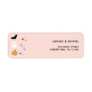 Search for halloween return address labels 1st birthday
