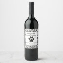 Search for dog wine labels paw