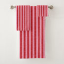 Search for red and white stripes bath towels Pattern