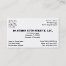 Search for car service business cards Automotive