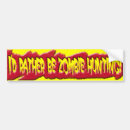 Search for zombie bumper stickers Funny
