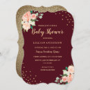 Search for burgundy and peach invitations Watercolor
