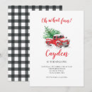 Search for red truck invitations Winter