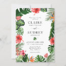 Search for monstera leaves wedding invitations Watercolor