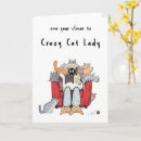 Search for crazy cat lady birthday cards Cute