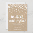 Search for winter wonderland birthday invitations Snowflakes