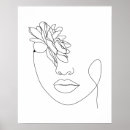 Search for abstract woman face art Minimalist line