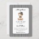 Search for bow tie baby shower invitations Black and white