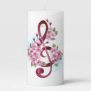 Search for music notes candles Treble clef