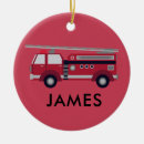 Search for fire truck ornaments Firefighter
