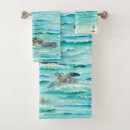 Search for sea turtle bath towels Ocean waves