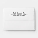 Search for handwritten envelopes Return address