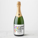 Search for birthday wine labels Colorful