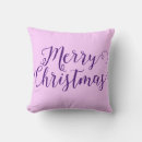 Search for purple christmas pillows Merry and bright