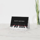 Search for piano birthday cards Black